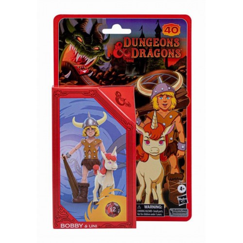 Hasbro Fans - Dungeons & Dragons Retro Collection: Bobby & Uni Action Figures (15cm) (Excl.) (F4877)
