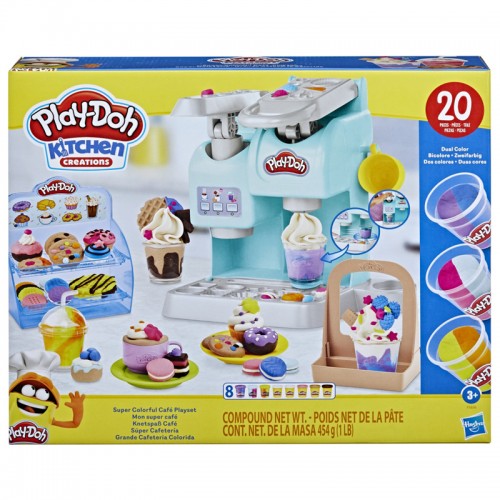 Hasbro Play-Doh Super Coloful Cafe Playset με Λαμπάδα (F5836)