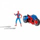 Hasbro Λαμπάδα Marvel Spider-Man Web Blast Cycle Kids Playset with Poseable Spider-Man Όχημα και φιγούρα (F6899)