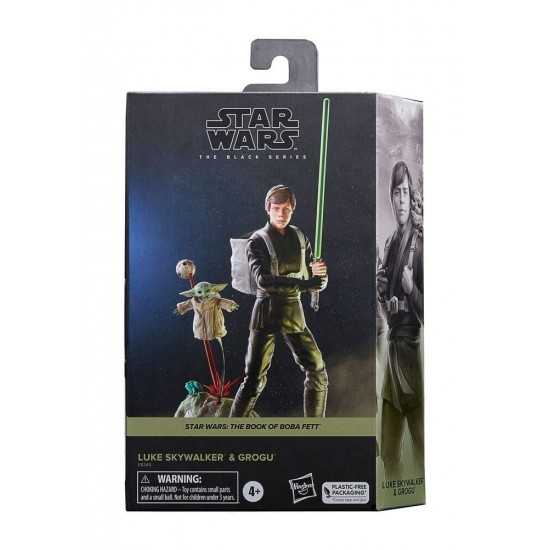 Hasbro Fans Disney Star Wars The Black Series: The Book of Boba Fett - Luke Skywalker & Grogu Action Figure (15cm) (Excl.) (F7008)
