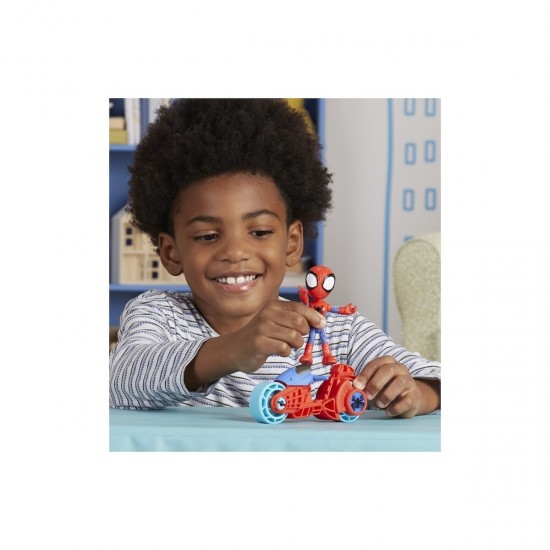 Hasbro Disney Junior Marvel: Spidey and his Amazing Friends - Spidey & Motorcycle (F7459)