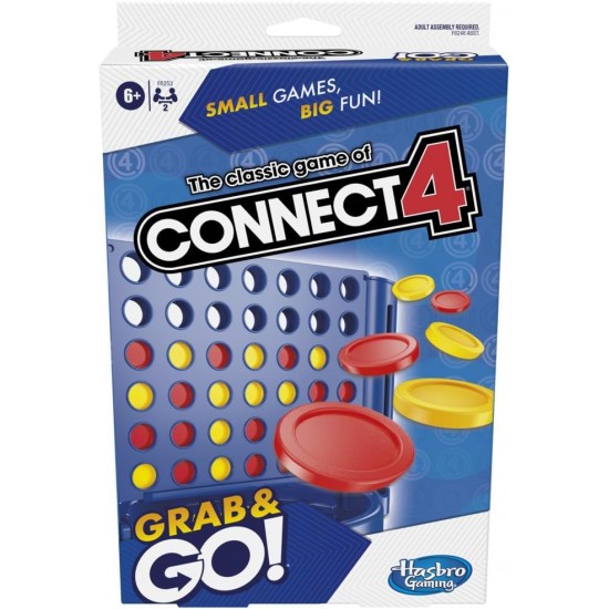 Hasbro connect 4 Grab And Go για Ηλικίες 6 και άνω, για 2 Παίκτες (F8253) Hasbro connect 4 Grab And Go για Ηλικίες 6 και άνω, για 2 Παίκτες (F8253)