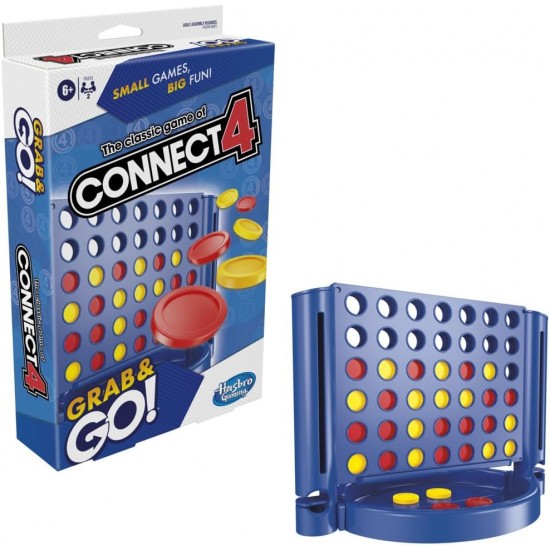 Hasbro connect 4 Grab And Go για Ηλικίες 6 και άνω, για 2 Παίκτες (F8253) Hasbro connect 4 Grab And Go για Ηλικίες 6 και άνω, για 2 Παίκτες (F8253)