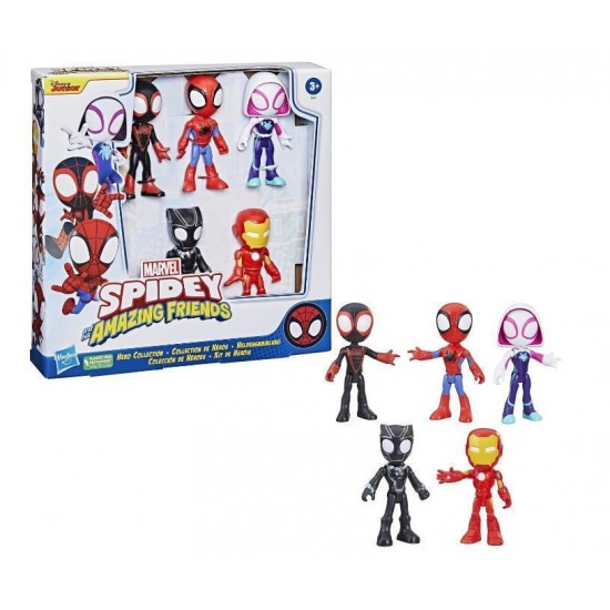 Hasbro Disney Junior Marvel: Spidey and his Amazing Friends - Hero Collection Pack Figures (F8401)