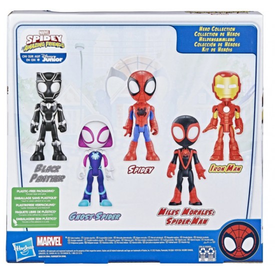 Hasbro Disney Junior Marvel: Spidey and his Amazing Friends - Hero Collection Pack Figures (F8401)