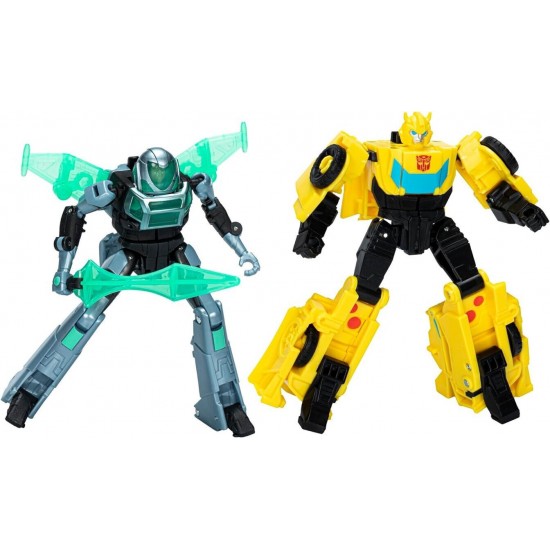 Hasbro Transformers Earthspark Cyber-Combiner Bumblebee Mo Malto Action Figures  (F8439)