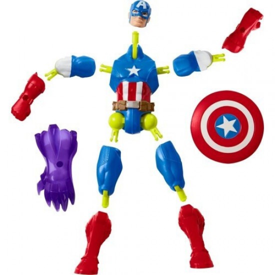 Hasbro Marvel Avengers: Mixmashers - Captain America Figure (F9267) Hasbro Marvel Avengers: Mixmashers - Captain America Figure (F9267)