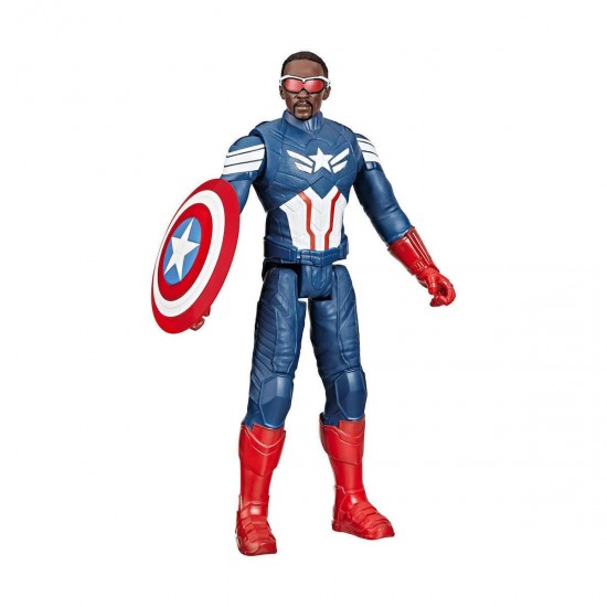 Hasbro Marvel Captain America: Brave New World - Titan Heroes Sam Wilson Action Figure (F9276)