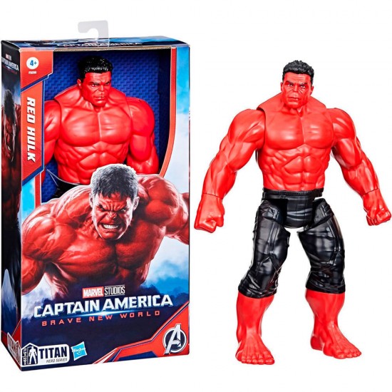 Hasbro Marvel Captain America: Brave New World - Titan Heroes Red Hulk Villain Figure (F9299)