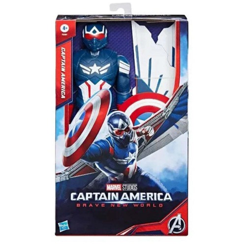 Hasbro Marvel Captain America: Brave New World - Titan Heroes Captain America Deluxe Titan Figure (F9301)
