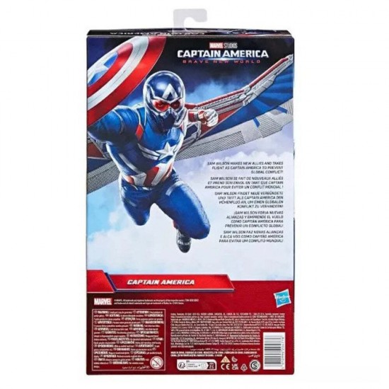Hasbro Marvel Captain America: Brave New World - Titan Heroes Captain America Deluxe Titan Figure (F9301)