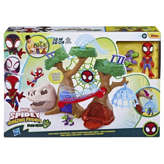 Hasbro Marvel: Spidey And His Amazing Friends - Dino Webs Treehouse Playset (F9477)