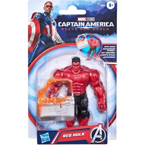 Hasbro Marvel Avengers: Captain America Brave New World - Red Hulk 4" Deluxe Villain Figure (G0072)