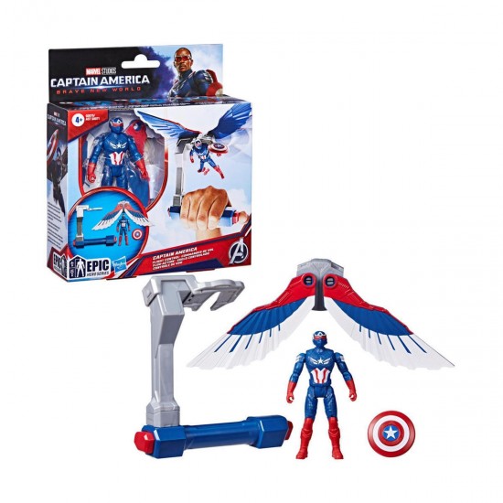 Hasbro Marvel Captain America: Brave New World - Captain America Flight Control 4" (G0075)
