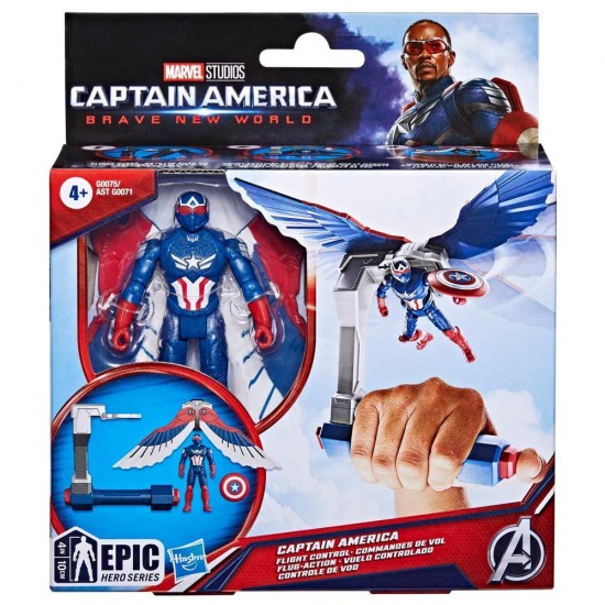 Hasbro Marvel Captain America: Brave New World - Captain America Flight Control 4" (G0075)