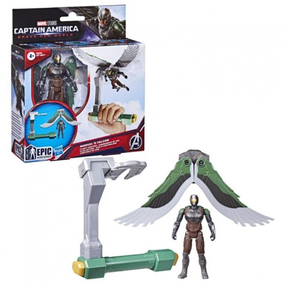 Hasbro Marvel Captain America: Brave New World - Marvel's Falcon 4" Flight Control Figure (G0076)