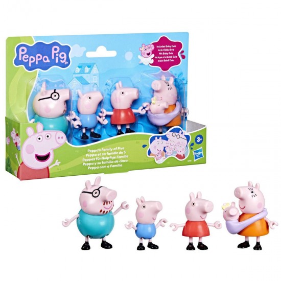 Hasbro Peppa Pig: Peppas's  Family of Five - Figures Set (G0506)