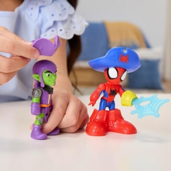 Hasbro Disney Jr. Marvel: Spidey And His Amazing Friends Waterwebs - Webs Ahoy Bubble Pirate Ship Playset (G0666)