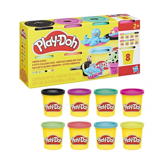Hasbro Play-Doh: Doh & More - Vibrant 8 Pack (G0692)