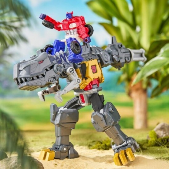 Hasbro Transformers Changes to Dino: Cyberworld - Chomp & Battle Grimlock Action Figure (G0748)