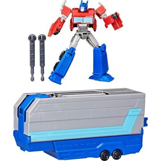 Hasbro Transformers Truck to Playset: Earthspark - Optimus Prime Battle Trailer (G0750)