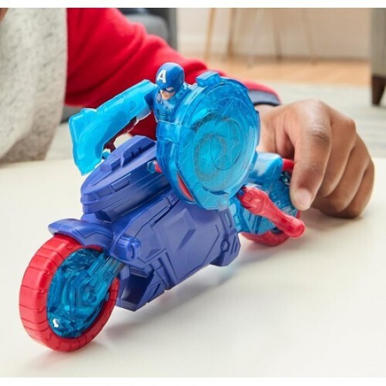 Hasbro Marvel Avengers: Epic World of Action - Captain America Shield-Shot Cycle Vehicle 4" Figure (G0889) Hasbro Marvel Avengers: Epic World of Action - Captain America Shield-Shot Cycle Vehicle 4" Figure (G0889)