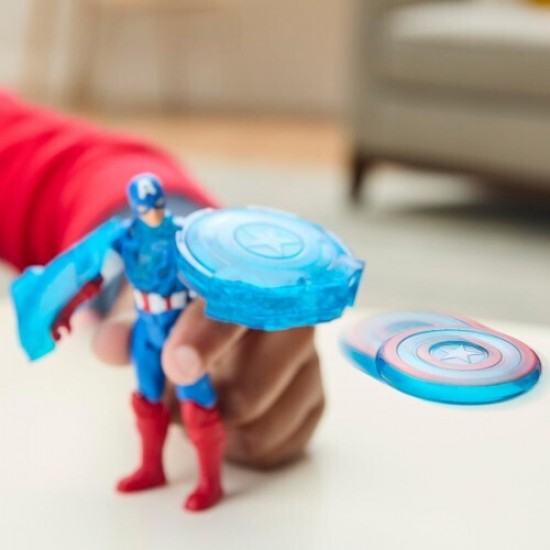 Hasbro Marvel Avengers: Epic World of Action - Captain America Shield-Shot Cycle Vehicle 4" Figure (G0889) Hasbro Marvel Avengers: Epic World of Action - Captain America Shield-Shot Cycle Vehicle 4" Figure (G0889)