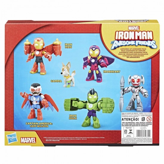 Hasbro Marvel Iron Man And His Awesome Friends: Armored Up Avengers Pack - Figures (G1255)