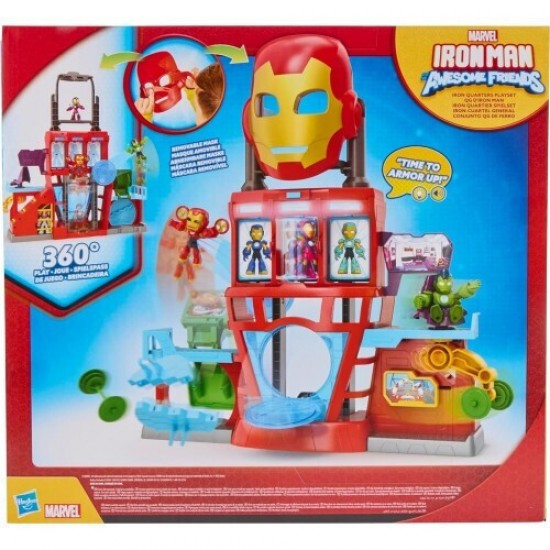 Hasbro Marvel Iron Man And His Awesome Friends:  Iron Quarters Playset - Playset (G1259)