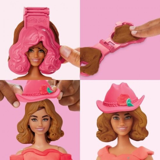 Hasbro Play-Doh: Fashion - Barbie Designer Dolls Florals And Fringe (G1360)