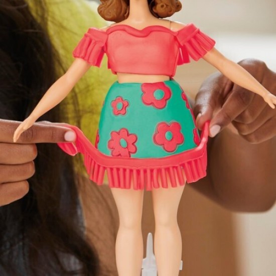 Hasbro Play-Doh: Fashion - Barbie Designer Dolls Florals And Fringe (G1360)