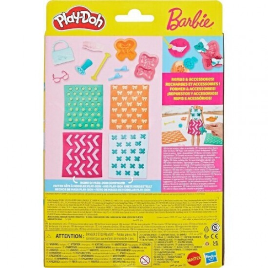 Hasbro Play-Doh: Fashion - Barbie Designer Patterns Packs Pearls And Bows (G1365)