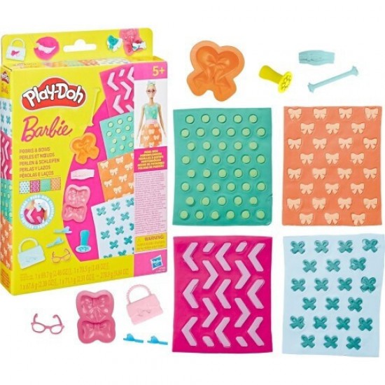Hasbro Play-Doh: Fashion - Barbie Designer Patterns Packs Pearls And Bows (G1365)