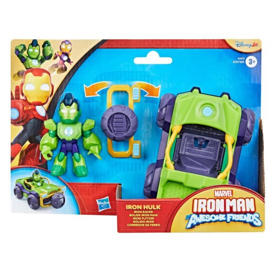Hasbro Marvel: Iron Man And His Awesome Friends - Iron Hulk Iron Racer Vehicle (G1472)