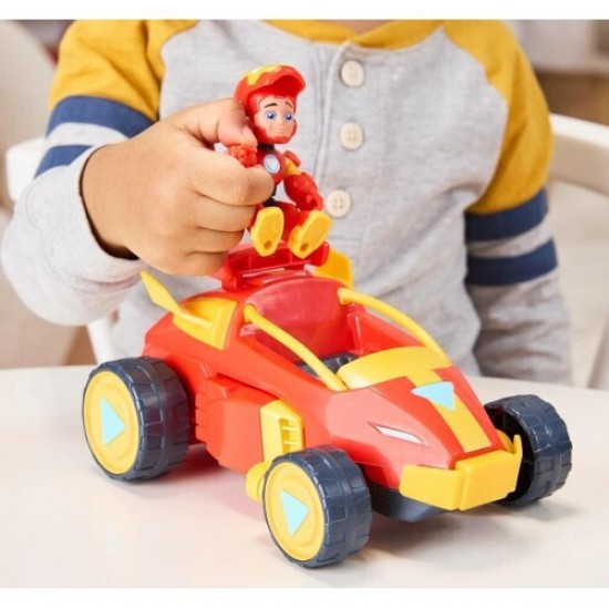 Hasbro Marvel Iron Man And His Awesome Friends: Iron Man 2 in 1 Mech Suit & Vehicle - Figure & Vehicle (G1474)