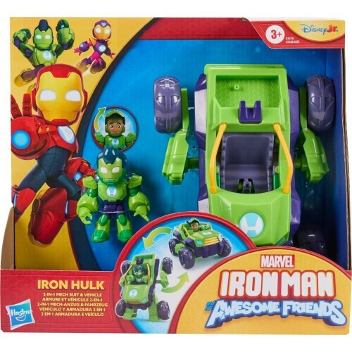 Hasbro Marvel Iron Man And His Awesome Friends: Iron Hulk - 2 in 1 Mech Suit Figure & Vehicle (G1475)