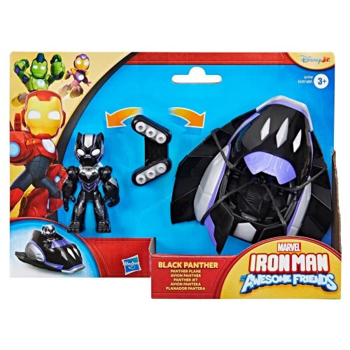 Hasbro Marvel: Iron Man And His Awesome Friends - Black Panther Panther Plane Vehicle (G1774)