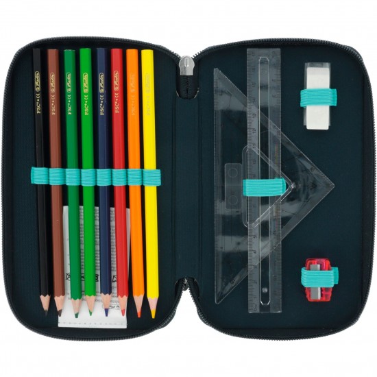 Herlitz TriCase Κασετίνα με 3 θήκες Sweet Jungle (50043408)