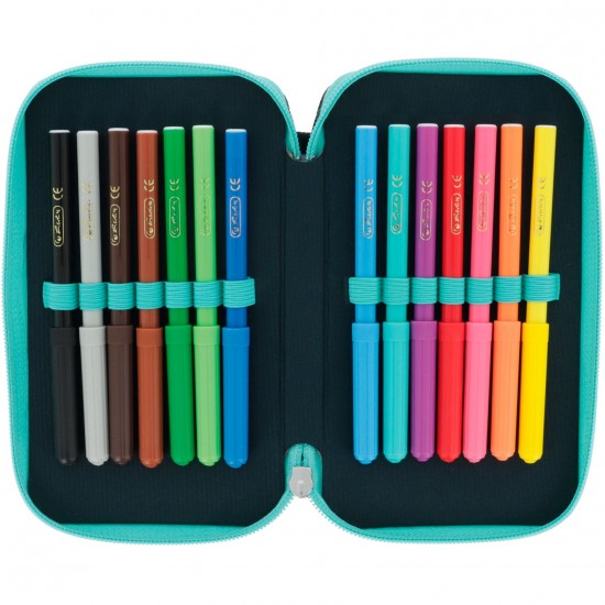 Herlitz TriCase Κασετίνα με 3 θήκες Sweet Jungle (50043408)