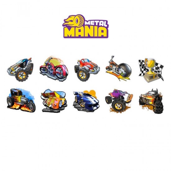 HoloToyz – Metal Mania Augmented Reality Αυτοκόλλητα Επαυξημένης πραγματικότητας που ζωντανεύουν σε κινούμενα σχέδια (HTST100MetalMania)