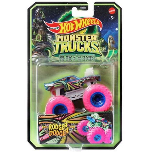 Mattel Hot Wheels Monster Trucks Glow in The Dark Rodger Dodger (HCB50/HWC91)