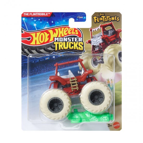 Mattel Hot Wheels Monster Trucks The Flintstones Όχημα 1:64 The Flintmobile (FYJ44/JND66)