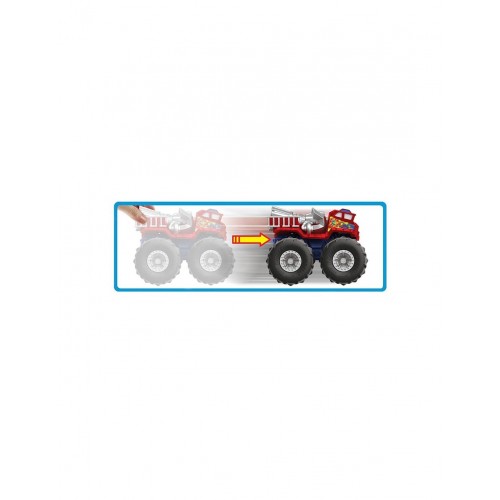 Mattel Hot Wheels Monster Trucks Twisted Tredz ragin Cagin Vehicle (GVK37/GVK41)