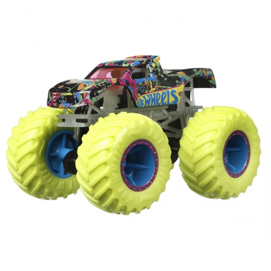 Mattel Hot Wheels® Monster Trucks Glow in The Dark Podium Crasher (HCB51/HCB50)