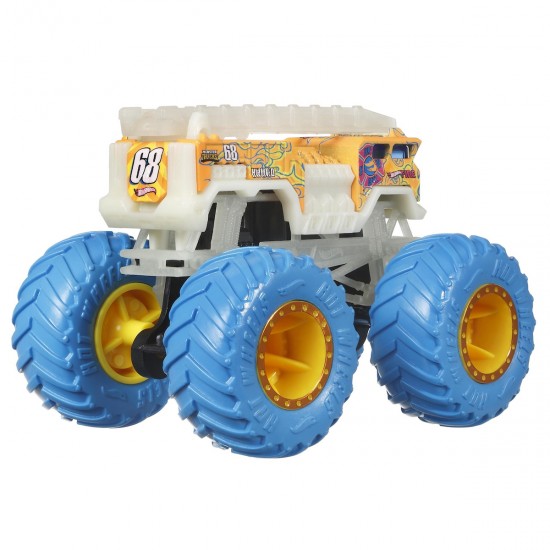 Mattel Hot Wheels Monster Trucks Glow in The Dark 5 Alarm (HCB53/HCB50)