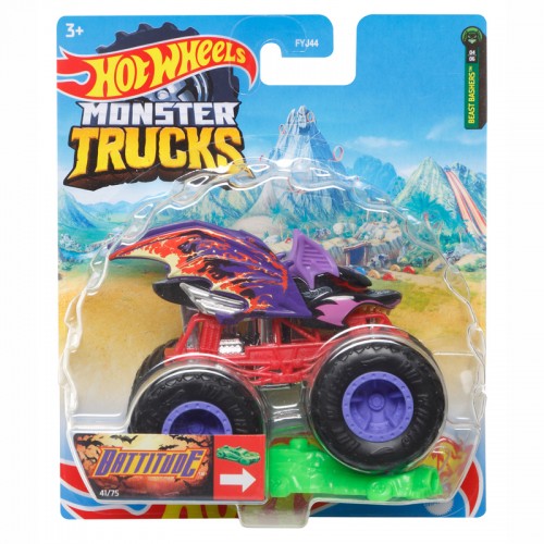 Mattel Hot Wheels - Monster Trucks, Battitude  (HCP38/FYJ44)