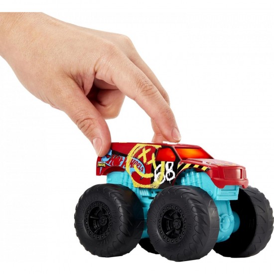 Mattel Hot Wheels Monster Trucks Όχημα Με Φώτα & Ήχους Roarin Wreckers Demo Derby (HDX66/HDX60)
