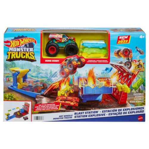 Mattel Hot Wheels® Monster Trucks Σούπερ Εκρήξεις & Συγκρούσεις (HFB12)