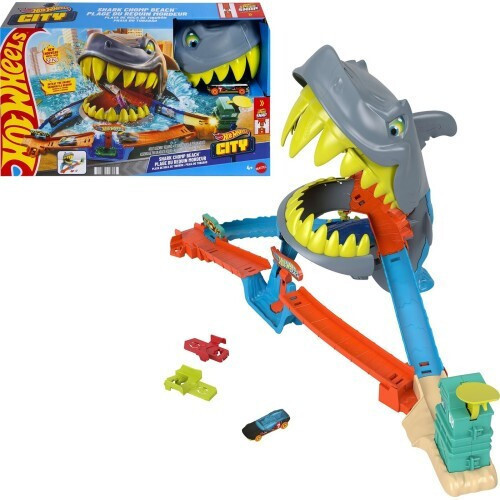 Mattel Hot Wheels: City - Shark Chomp Beach Playset (JHL96)