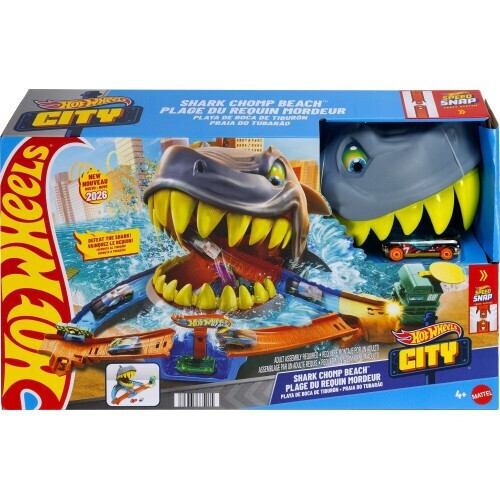 Mattel Hot Wheels: City - Shark Chomp Beach Playset (JHL96)